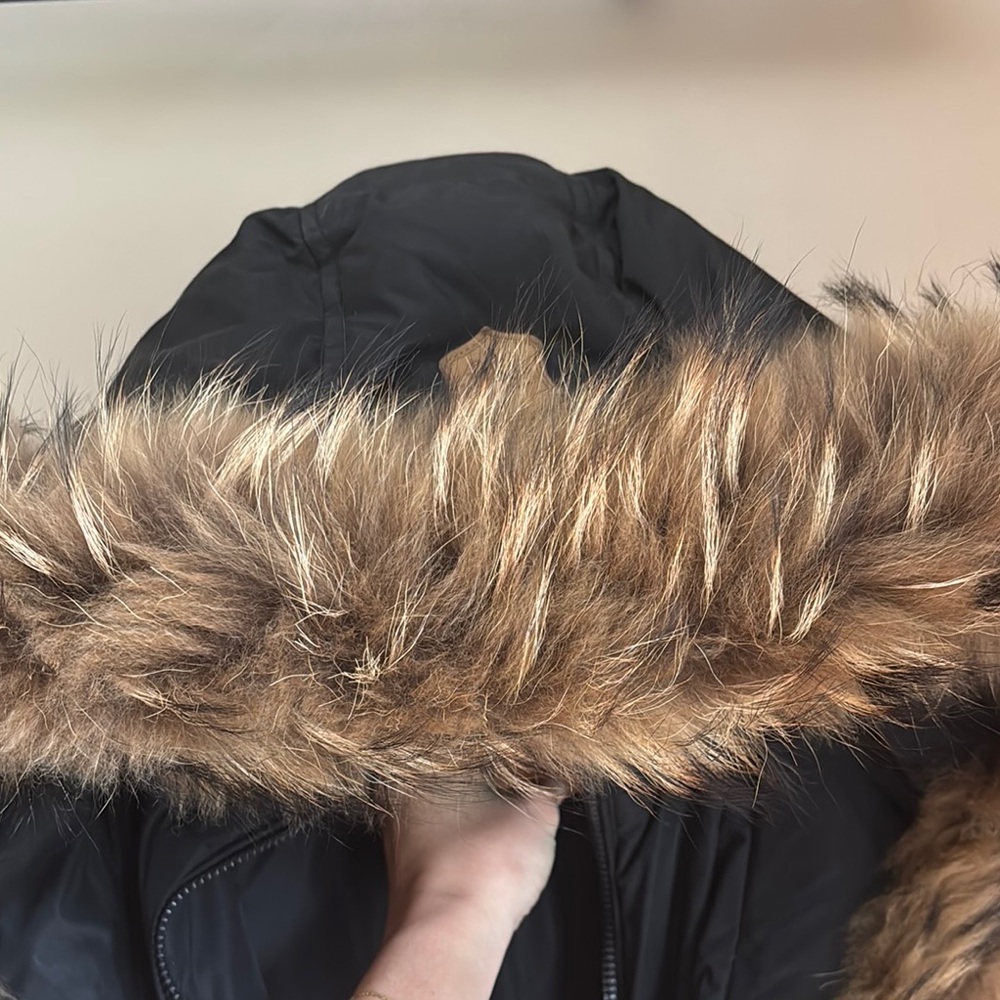 Mackage Women's Black Fur-Trimmed Jacket - Picture 12 of 14